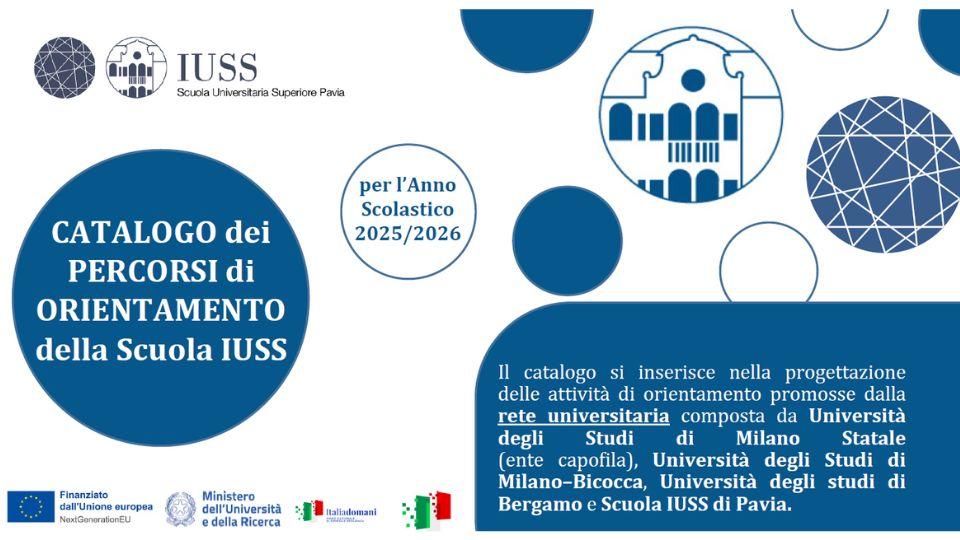 Catalogo Orientamento Scuola IUSS 2025-2026