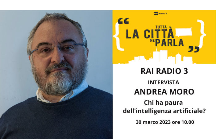 Andrea Moro ospite della puntata di Rai Radio 3 