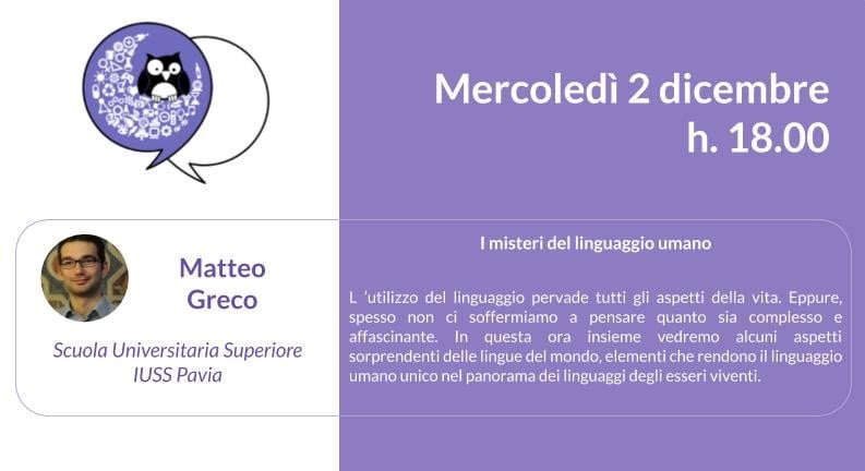 Locandina i misteri del linguaggio umano