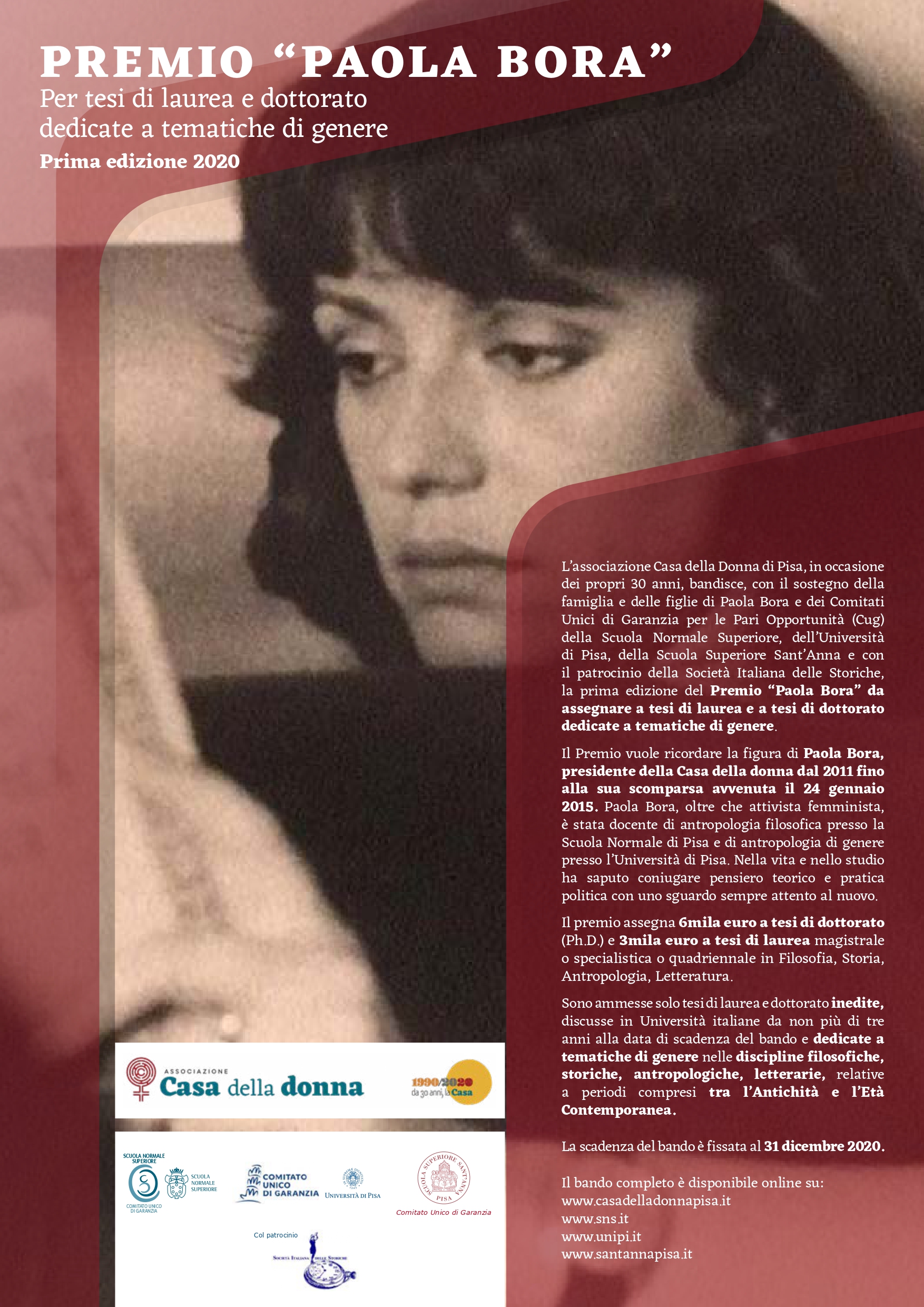 Premio Paola Bora locandina