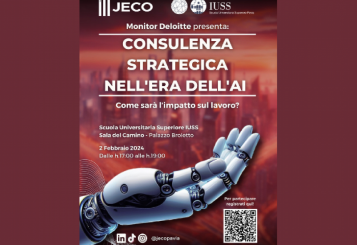 Locandina evento Deloitte - Guida strategica nell'era dell'AI