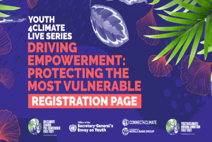Locandina youth 4 climate driving empowerment 