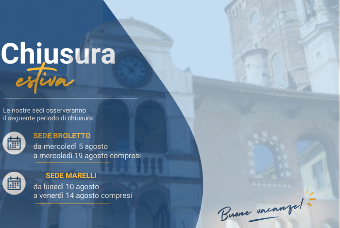 chiusura estiva