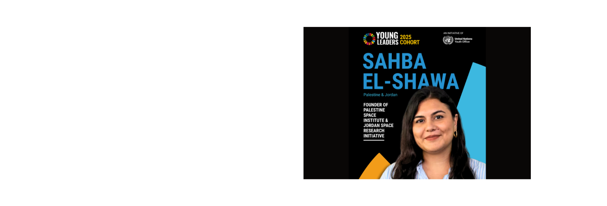 Sahba El-Shawa among the 17 UN Young Leaders for the SDGs 2025