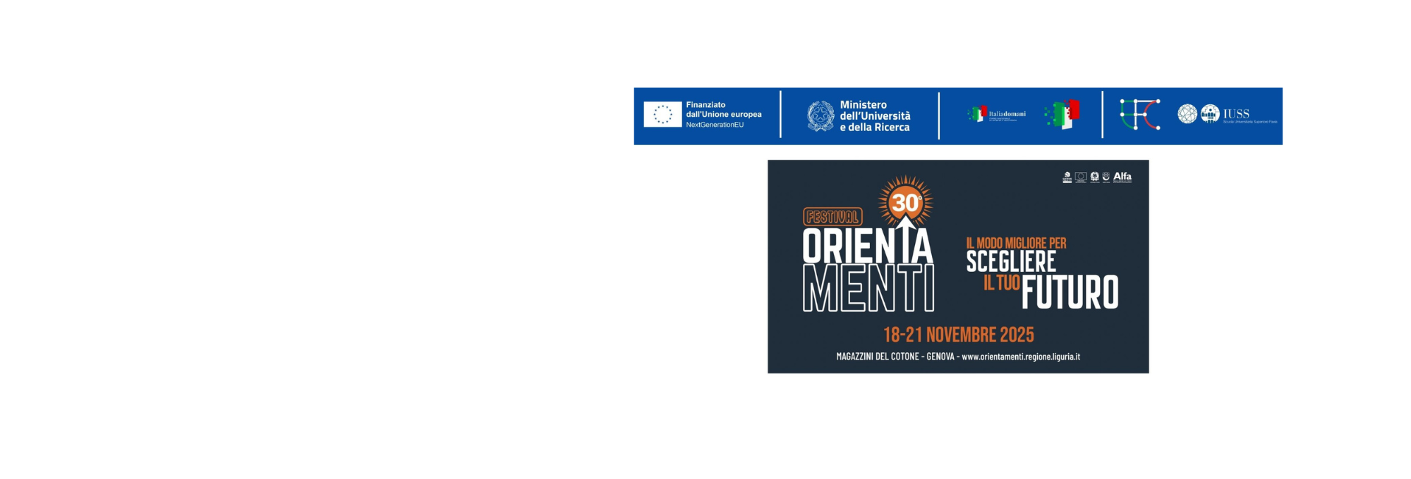 ORIENTAMENTI Festival 2025: come and explore your future with IUSS Pavia!