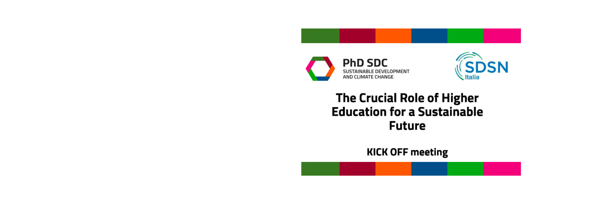 PhD-SDC Roma 22–23 gennaio: alta formazione e sostenibilità