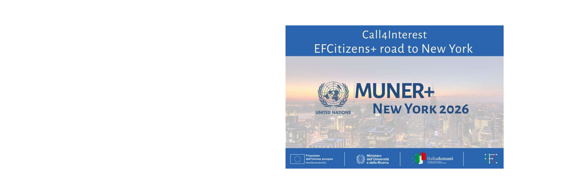 EFCitizens+ – Road to New York | Deadline January 21, 2026
