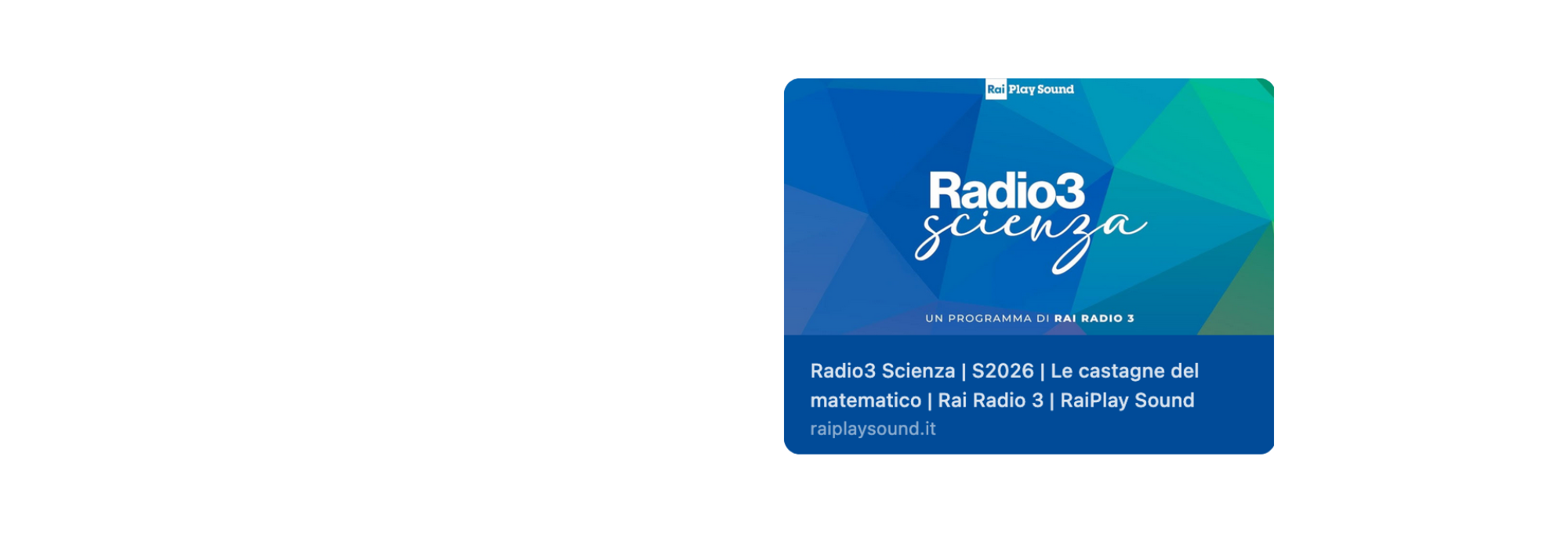 On the Eve of "Pi Greco Day", Silvia De Toffoli featured on Radio3 Scienza to discuss Giuseppe Peano