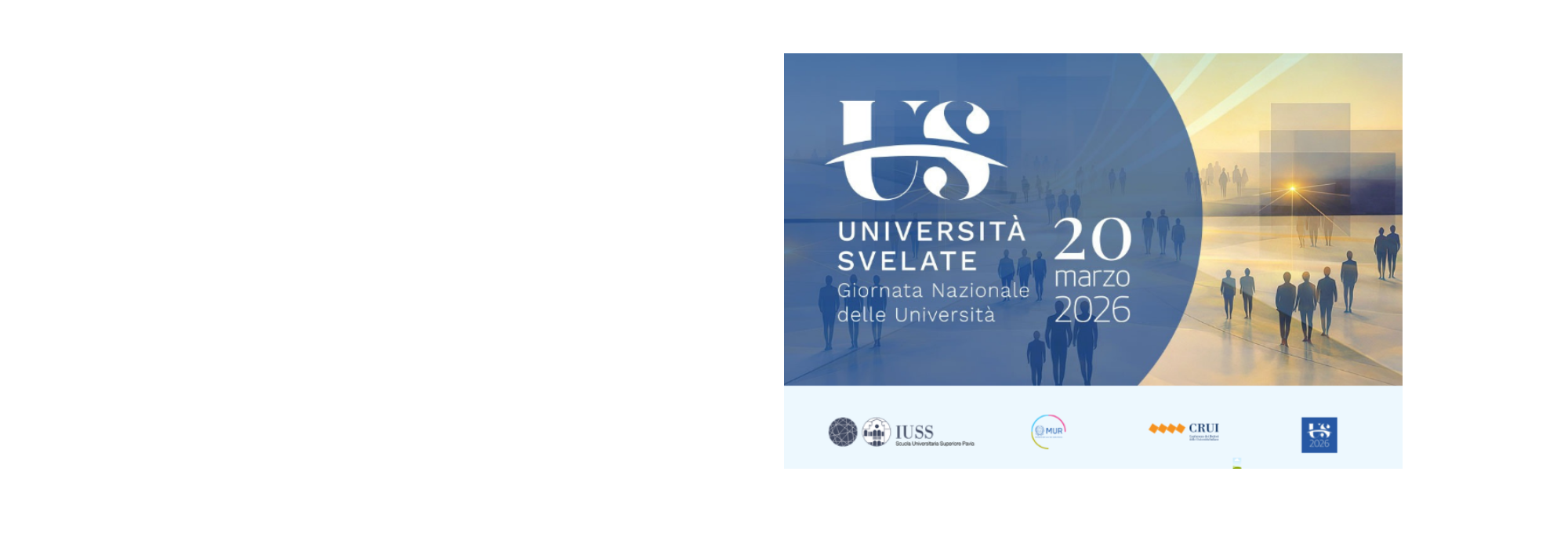 IUSS Pavia joins "Università Svelate": discover the School on 20 March