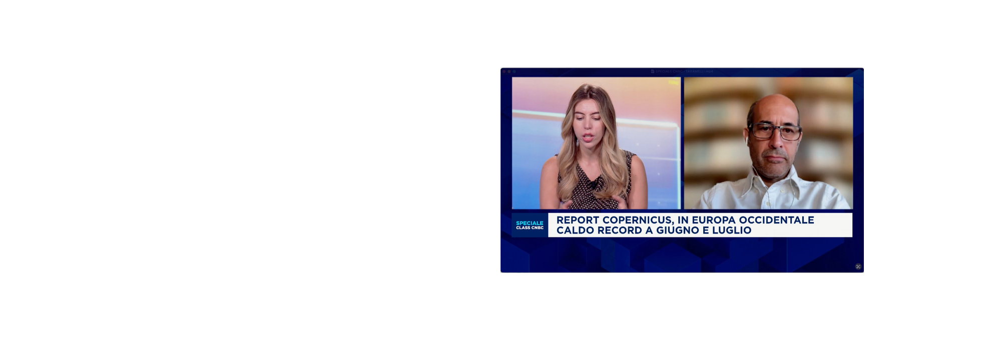 Caldo record in Europa occidentale: Andrea Taramelli a Class CNBC